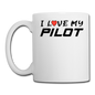 I Love My Pilot v1 - Coffee/Tea Mug - white