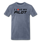 I Love My Pilot v1 - Men's Premium T-Shirt - heather blue