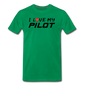 I Love My Pilot v1 - Men's Premium T-Shirt - kelly green