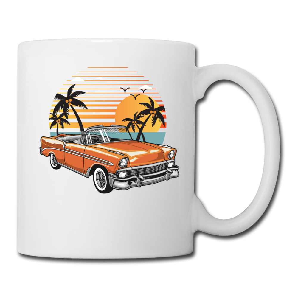 Chevy On The Beach - Coffee/Tea Mug - white