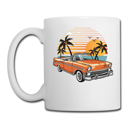 Chevy On The Beach - Coffee/Tea Mug - white