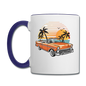 Chevy On The Beach - Contrast Coffee Mug - white/cobalt blue