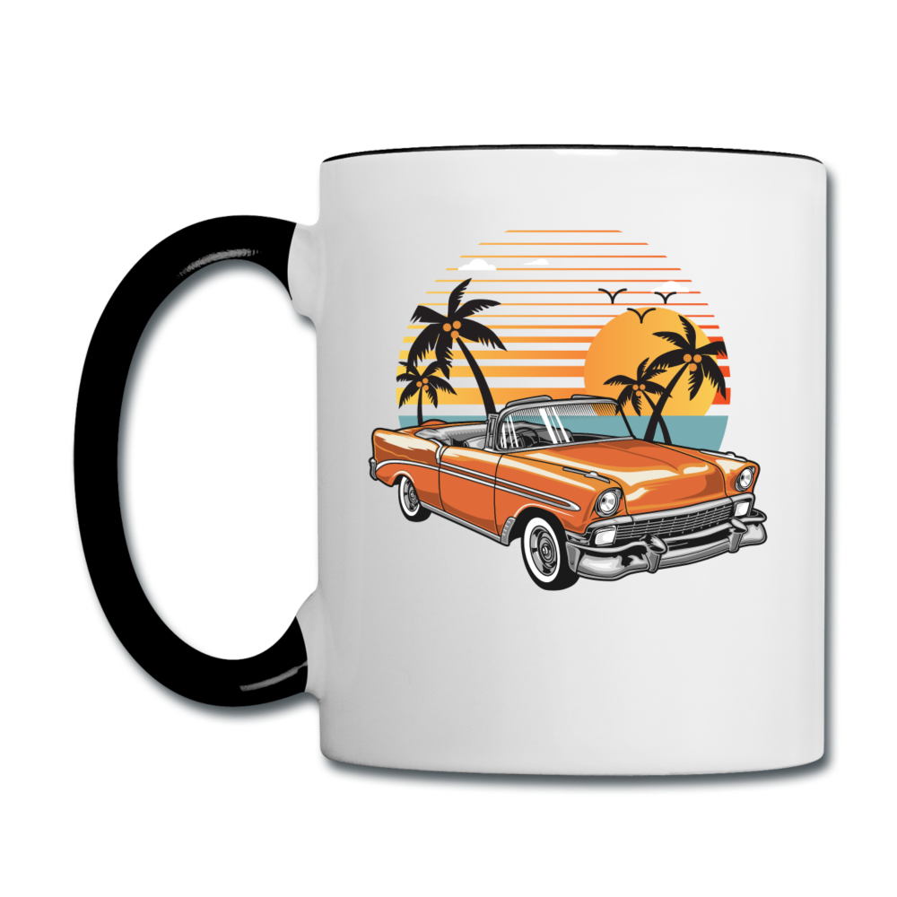 Chevy On The Beach - Contrast Coffee Mug - white/black