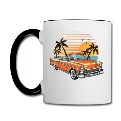 Chevy On The Beach - Contrast Coffee Mug - white/black