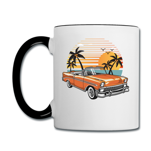 Chevy On The Beach - Contrast Coffee Mug - white/black