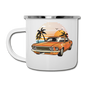 Mustang On The Beach - Camper Mug - white