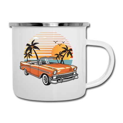 Chevy On The Beach - Camper Mug - white