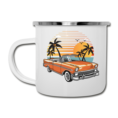 Chevy On The Beach - Camper Mug - white