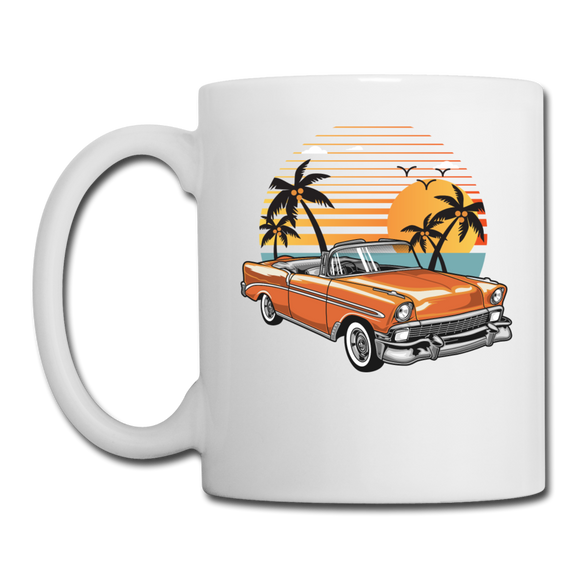 Chevy On The Beach - Coffee/Tea Mug - white