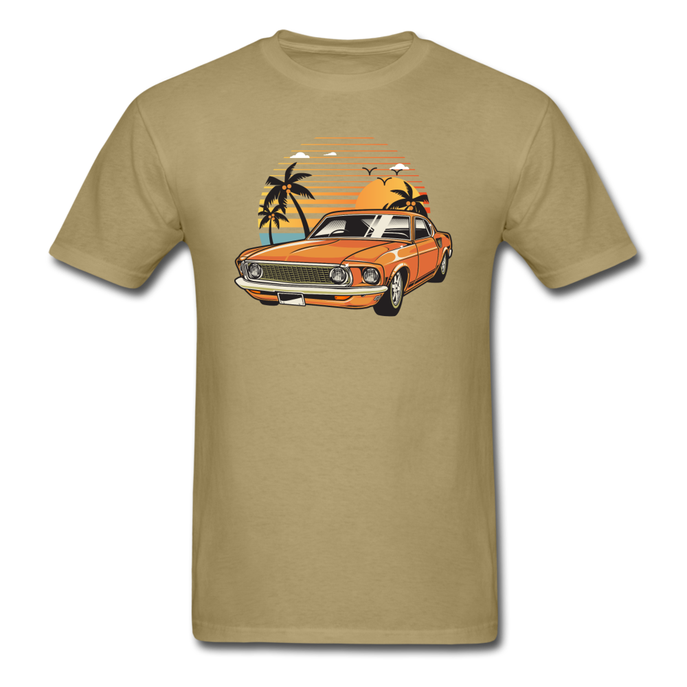 Mustang On The Beach - Unisex Classic T-Shirt - khaki