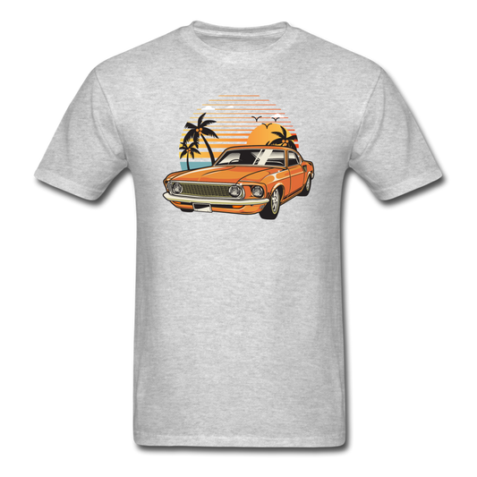 Mustang On The Beach - Unisex Classic T-Shirt - heather gray