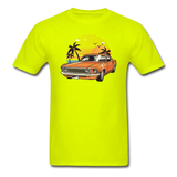 Mustang On The Beach - Unisex Classic T-Shirt - safety green