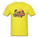 Mustang On The Beach - Unisex Classic T-Shirt - yellow