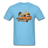 Mustang On The Beach - Unisex Classic T-Shirt - aquatic blue