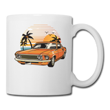 Mustang On The Beach - Coffee/Tea Mug - white