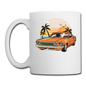 Mustang On The Beach - Coffee/Tea Mug - white