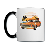 Mustang On The Beach - Contrast Coffee Mug - white/black