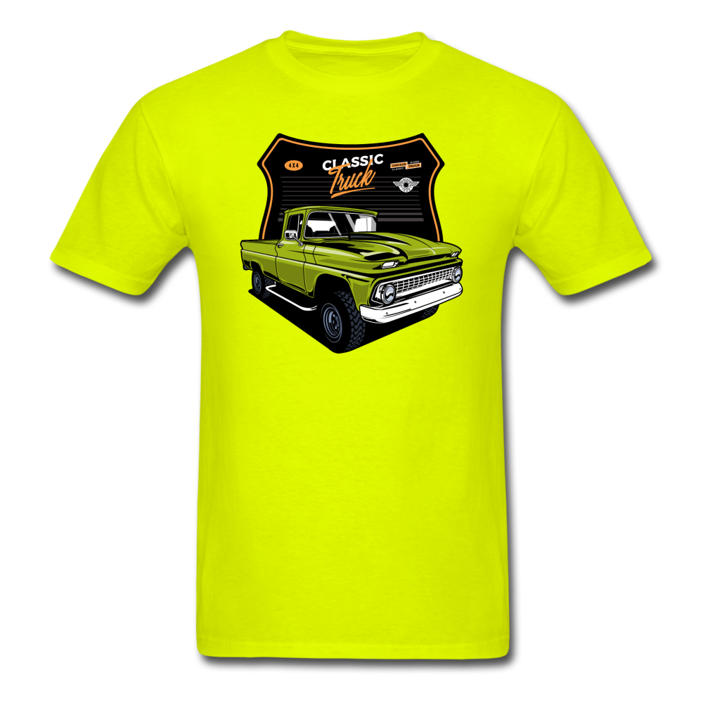 Classic Truck - Chevy - Unisex Classic T-Shirt - safety green