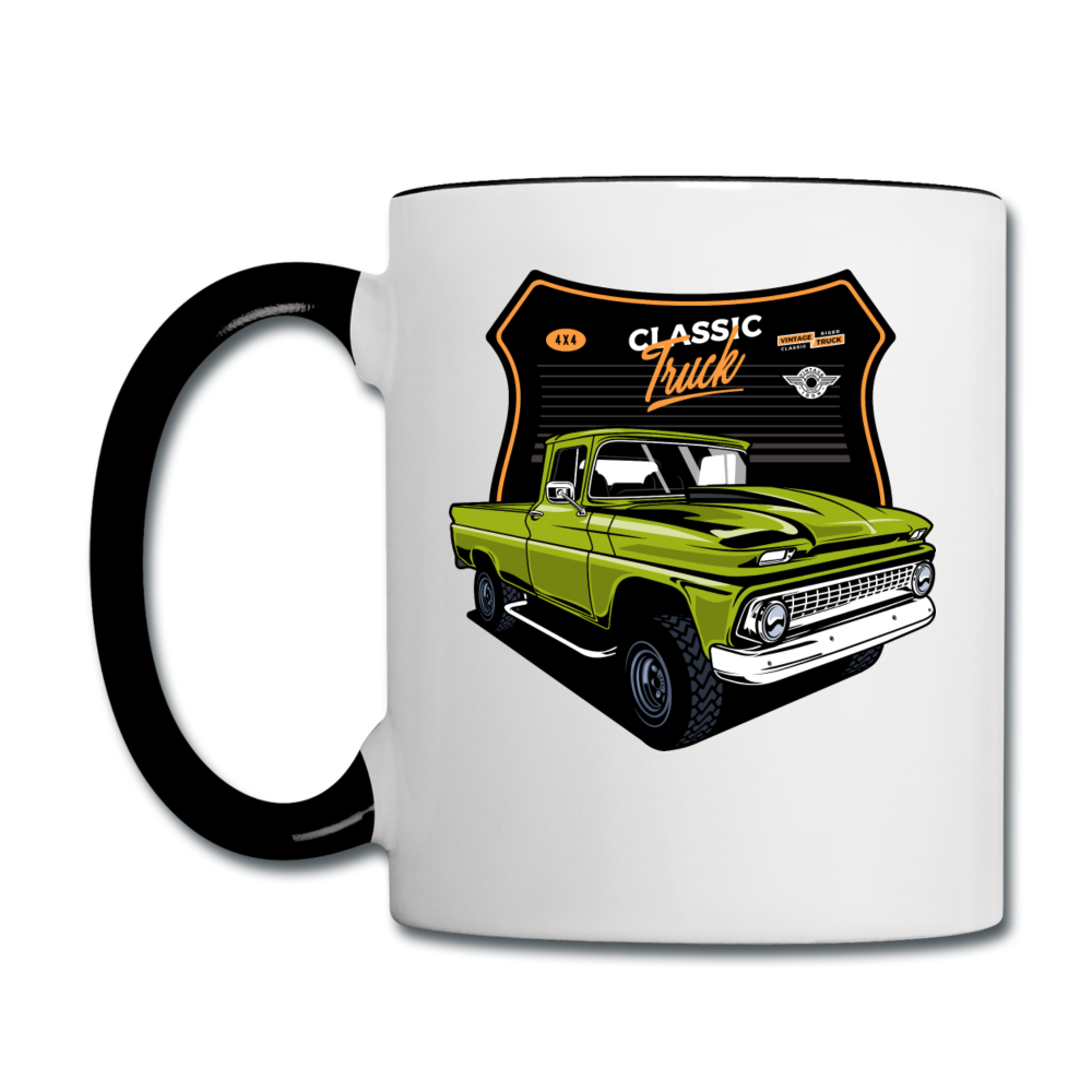 Classic Truck - Chevy - Contrast Coffee Mug - white/black