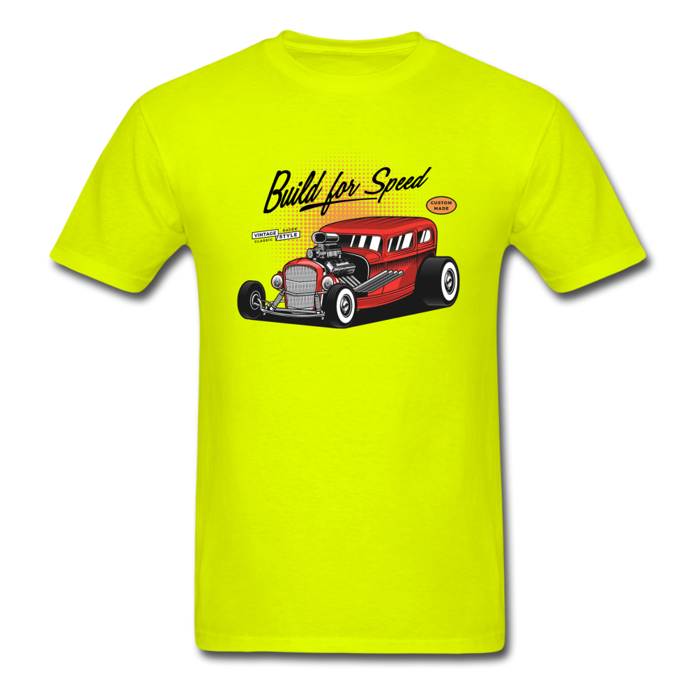 Hot Rod - Build For Speed - Unisex Classic T-Shirt - safety green