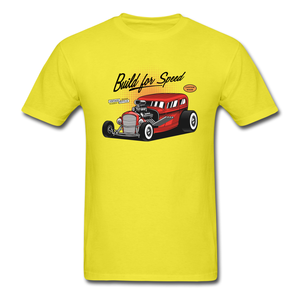 Hot Rod - Build For Speed - Unisex Classic T-Shirt - yellow