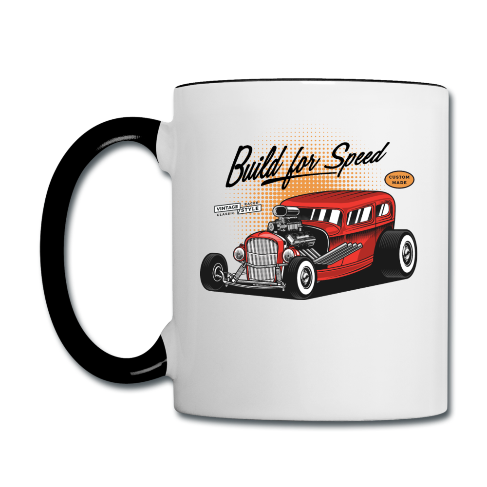 Hot Rod - Build For Speed - Contrast Coffee Mug - white/black