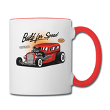 Hot Rod - Build For Speed - Contrast Coffee Mug - white/red