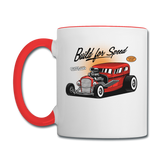 Hot Rod - Build For Speed - Contrast Coffee Mug - white/red