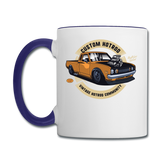 Custom Hot Rod - Truck - Contrast Coffee Mug - white/cobalt blue