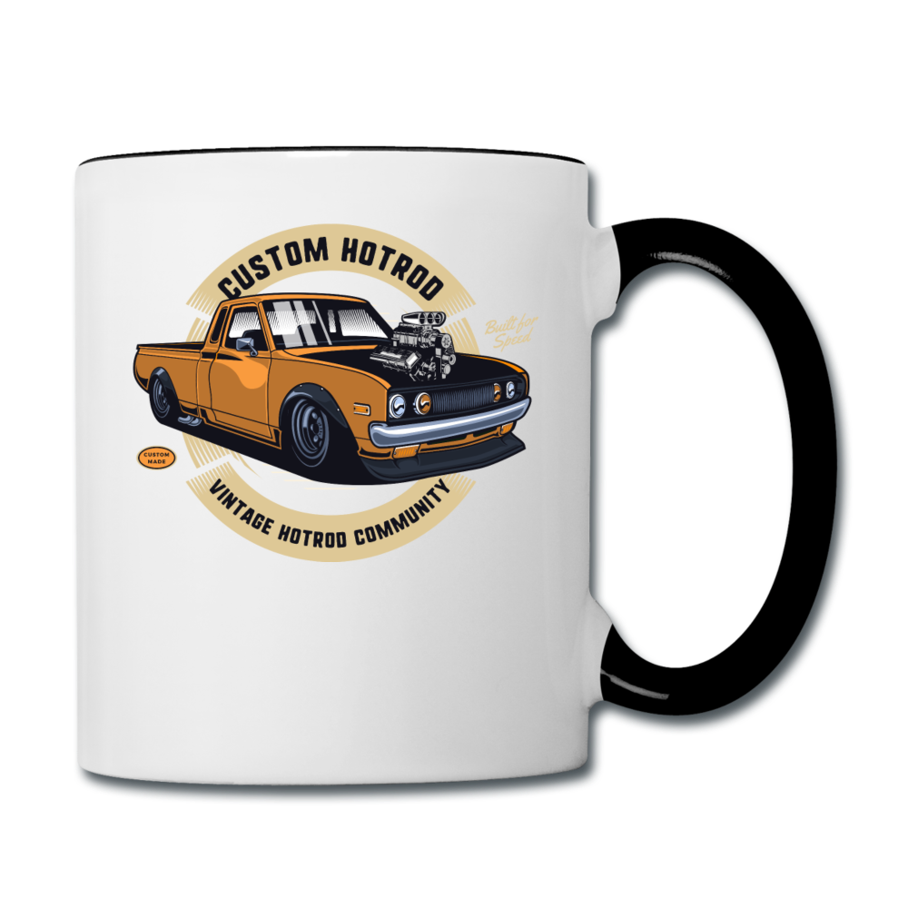 Custom Hot Rod - Truck - Contrast Coffee Mug - white/black