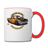 Custom Hot Rod - Truck - Contrast Coffee Mug - white/red