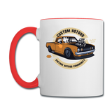 Custom Hot Rod - Truck - Contrast Coffee Mug - white/red
