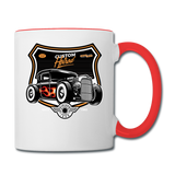 Custom Hot Rod - Contrast Coffee Mug - white/red