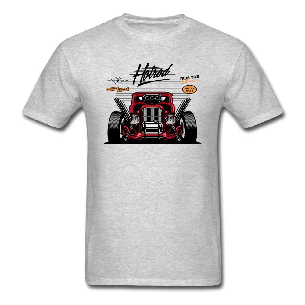 Hot Rod - Front View - Unisex Classic T-Shirt - heather gray