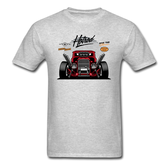 Hot Rod - Front View - Unisex Classic T-Shirt - heather gray