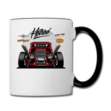 Hot Rod - Front View - Contrast Coffee Mug - white/black