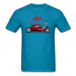 Hot Rod - Side View - Unisex Classic T-Shirt - turquoise