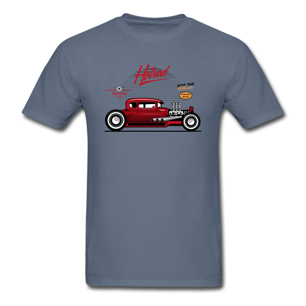 Hot Rod - Side View - Unisex Classic T-Shirt - denim