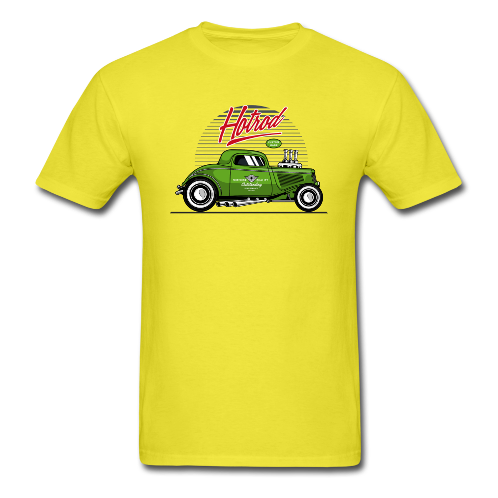 Hot Rod - Green - Unisex Classic T-Shirt - yellow