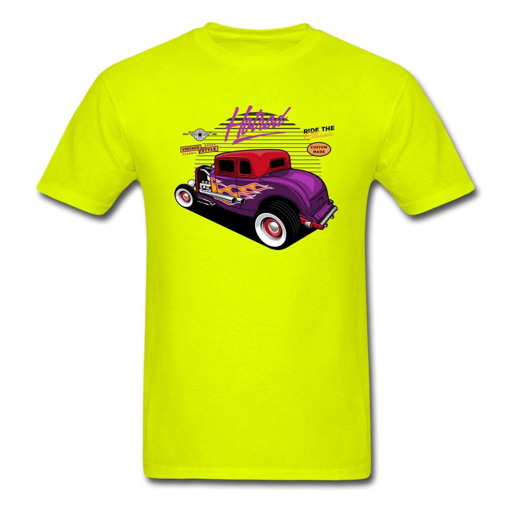 Hot Rod - Purple - Unisex Classic T-Shirt - safety green