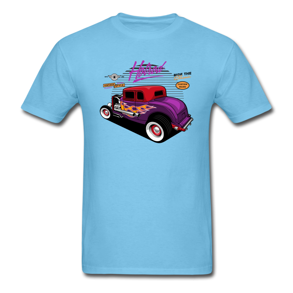 Hot Rod - Purple - Unisex Classic T-Shirt - aquatic blue