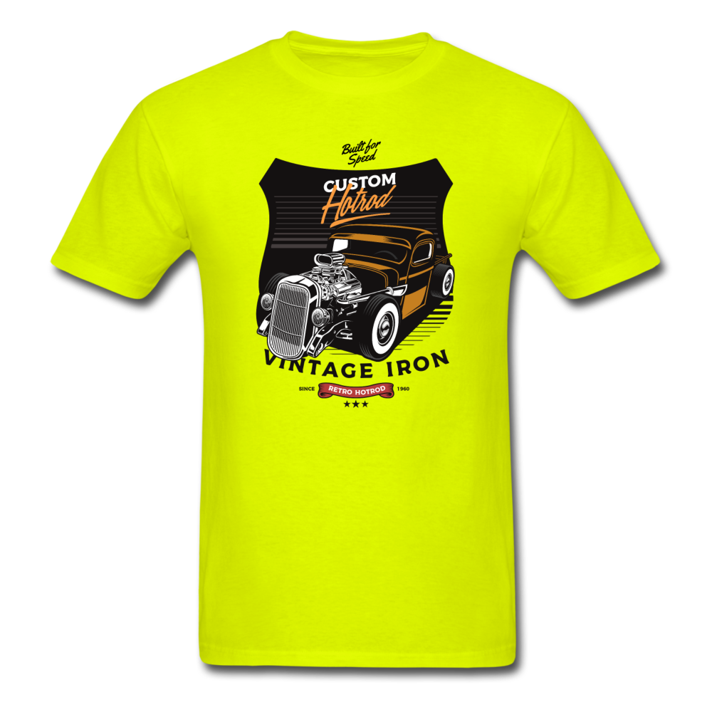 Hot Rod - Vintage Iron - Unisex Classic T-Shirt - safety green