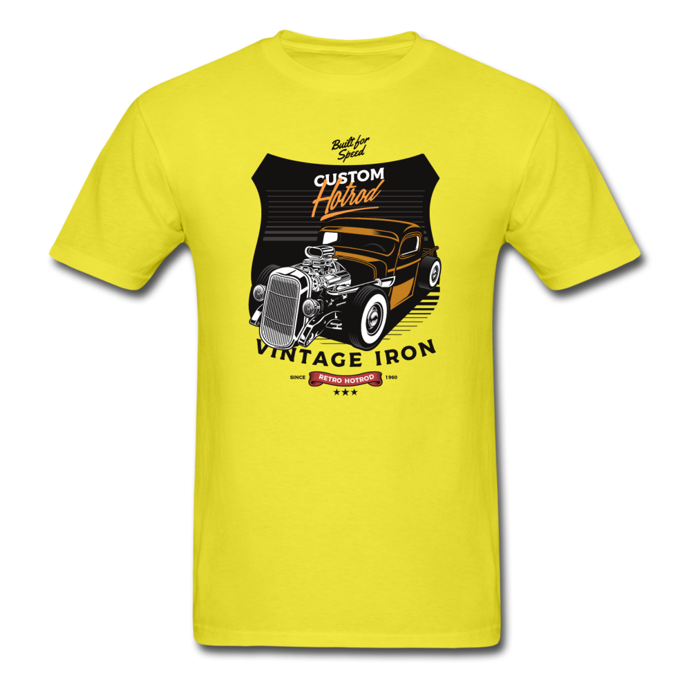 Hot Rod - Vintage Iron - Unisex Classic T-Shirt - yellow