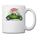 Hot Rod - Green - Coffee/Tea Mug - white