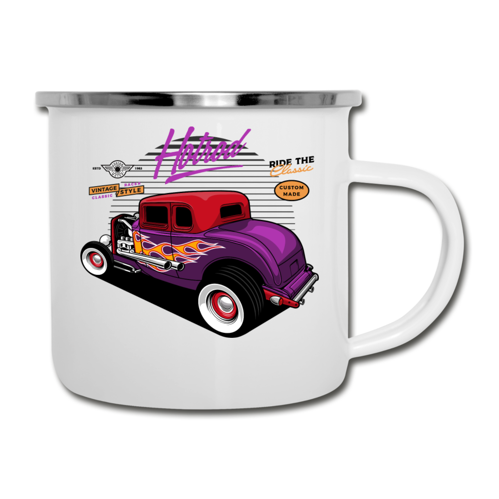 Hot Rod - Purple - Camper Mug - white