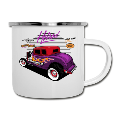 Hot Rod - Purple - Camper Mug - white