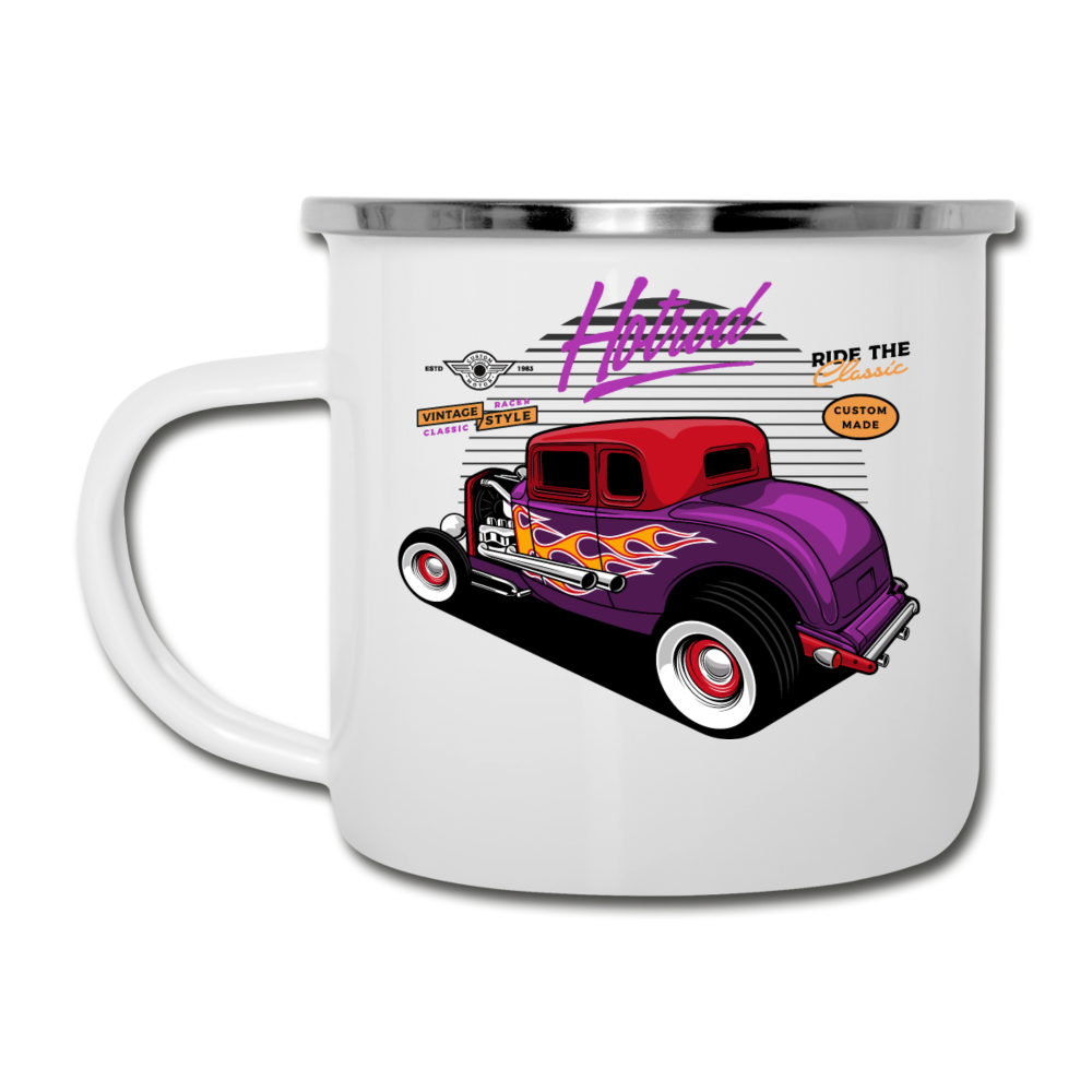 Hot Rod - Purple - Camper Mug - white