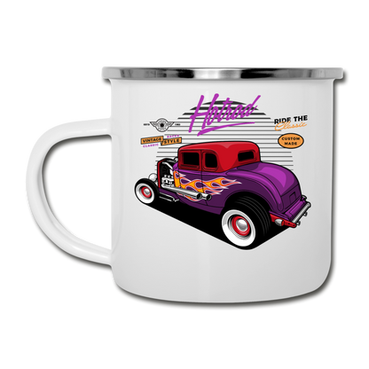 Hot Rod - Purple - Camper Mug - white