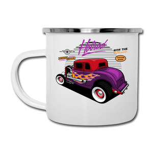 Hot Rod - Purple - Camper Mug - white