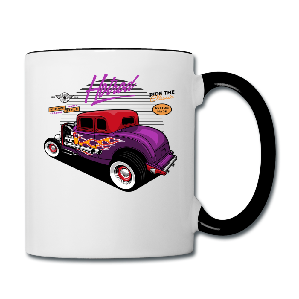 Hot Rod - Purple - Contrast Coffee Mug - white/black